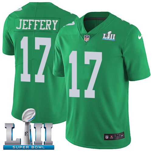 Men Philadelphia Eagles #17 Jeffery Dark green Limited 2018 Super Bowl NFL Jerseys->youth nfl jersey->Youth Jersey